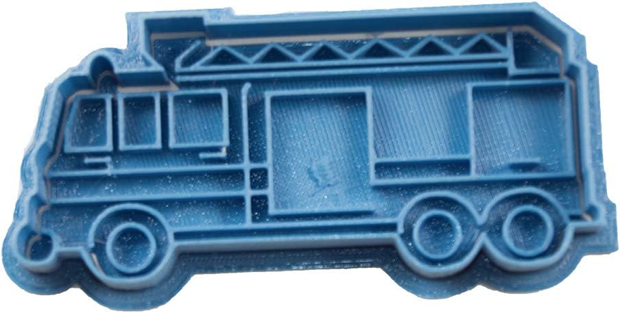 Napravi Rs Cuticuter Camion De Pompiers Moule De Biscuit Bleu 8 X 7 X 1 5 Cm Emporte Pieces Ustensiles A Patisserie
