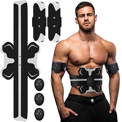 Antmona Abs Stimulator, Muscle Toner - Abs Stimulating Belt- Abdominal Toner- Training Device for Muscles- Wireless Portable to-Go Gym Device- Muscle Sculpting at Home- Fitness Equipment, Black - Thumbnail 7