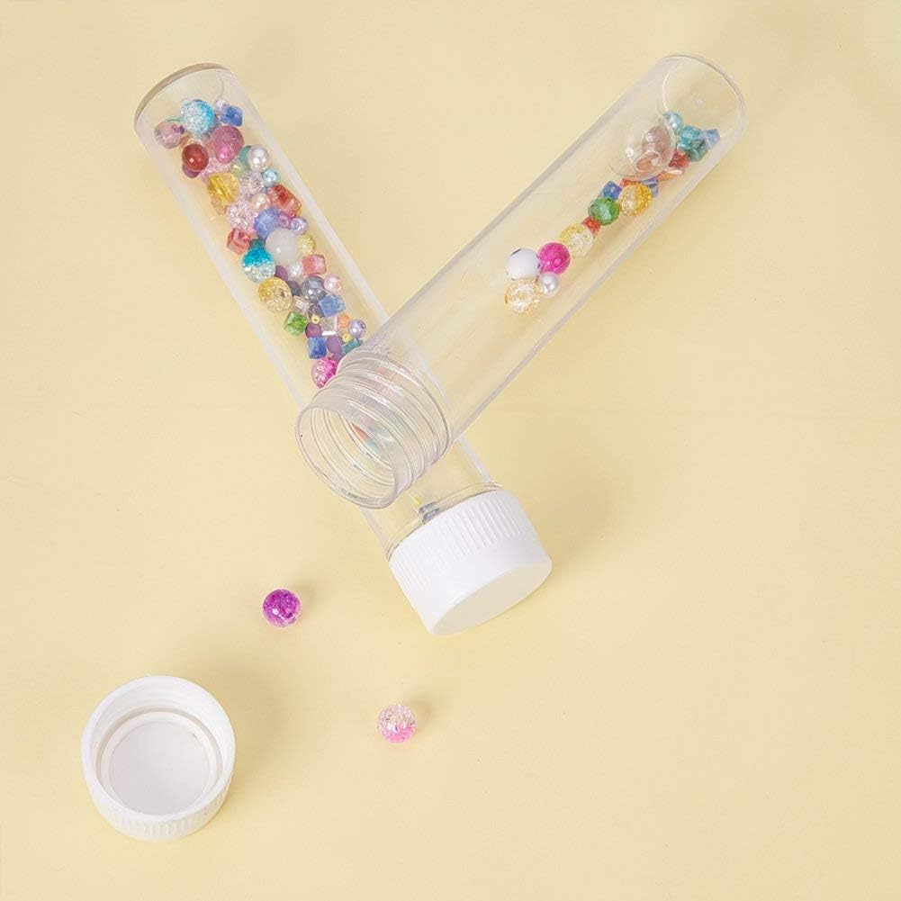 25ml Plastic Containers Test Tubes Vials Sample Container with Screw Cap (Pack of 12), Clear, 12 Count (Pack of 1) - Image 3