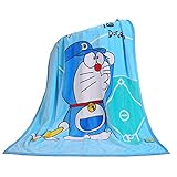 Children's Cartoon Printing Blanket Coral Fleece Blanket 39 By 55 (Doraemon)