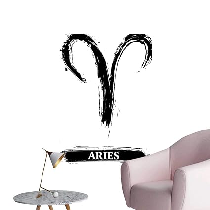 Modern Decor Aries Astrology Sign With Artsy Illustration