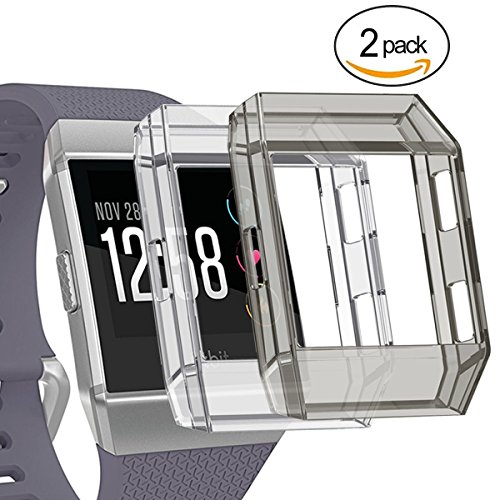 Fitbit Ionic Case, HEYSTOP TPU Ionic Accessories Rugged Protective Frame Shock Resistant Cover Protector Shell For Fitbit Ionic Smart Watch
