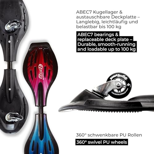 Streetsurfing Waveboard The Wave G1, Diseño: Radiance