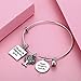 Udobuy Teacher Bangle Bracelet-Teacher Gift, Show Your Teacher Appreciation Thank You Gifts for Teachers Graduation Gifts for Teacher