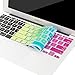 MOSISO Protective Pattern Keyboard Cover Skin Compatible with MacBook Air 11 inch (Models: A1370 & A1465), Blue & Pink