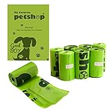 Favorite Green Basic Dog Waste Pet Poop Bags, 120-Count, Refill Rolls