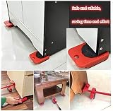JULAN Heavy Duty Furniture Lifter & 4 Corner Movers, 150KG Load Capacity view 6
