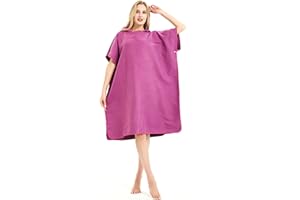 AUGELUX Surf Poncho Changing Robe, Lightweight Microfiber Hooded Towel Adult Beach Wetsuit Changing Poncho for Surfing, Swimming, Bathing, Outdoor Sports, One Size Fit All(NOT Terry Cloth)