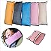 Car Seat Safety Belt Protect Shoulder Pad Cover Adjust Vehicle Seat Belt Harness Cushion Headrest Neck Head Support Pillow for Kids Children Baby Adult Drivers (Pink)