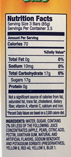 Sunkist Smoothie Bars - Gluten Free Frozen Juice Smoothies ((40) 1.0 bars (4/10ct boxes))