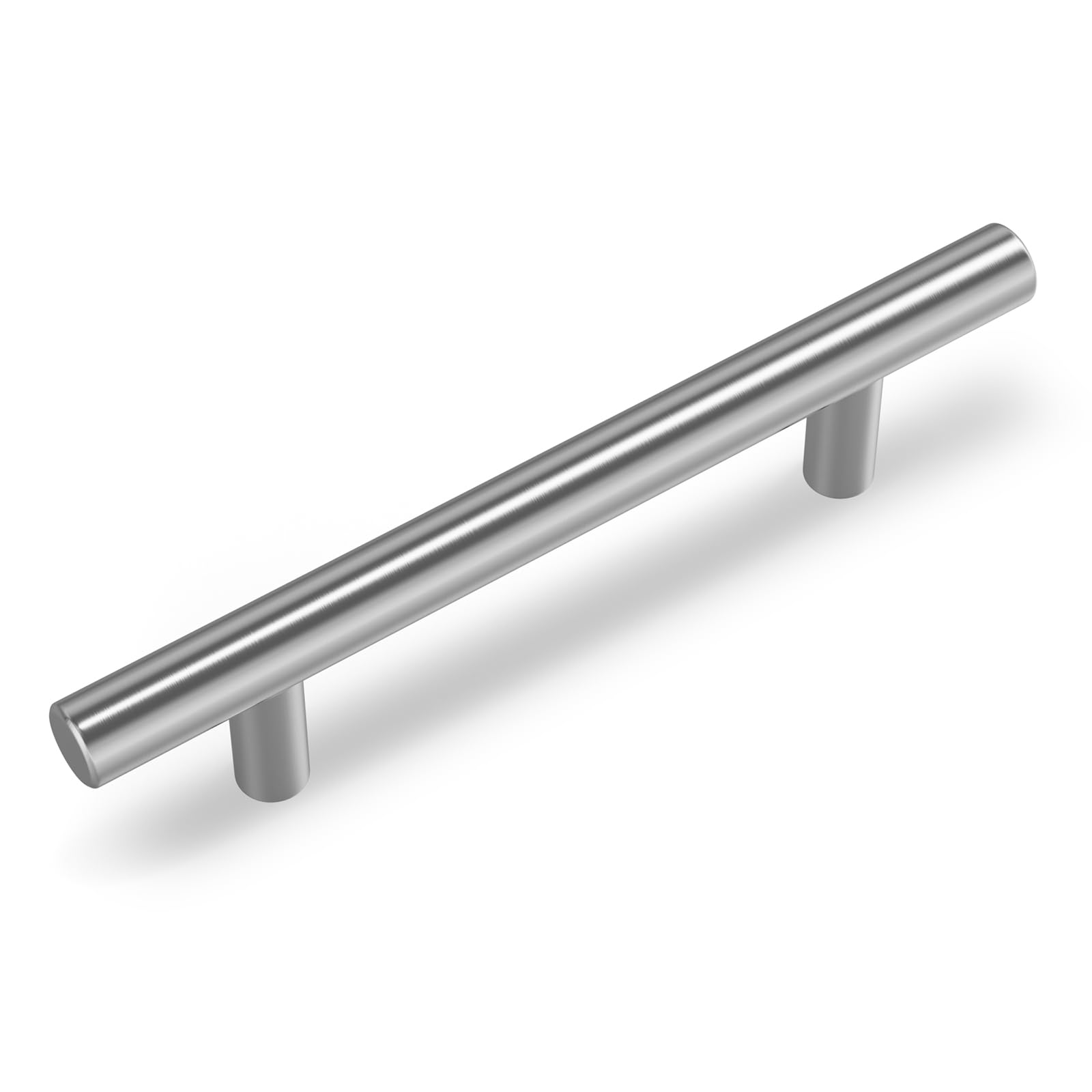 30Pack Goldenwarm Brushed Stainless Steel Kitchen Hardware Cabinet Handles and Knob Euro Style T Bar Furniture Door Drawer Pull Knobs Hole Spacing 96mm Overall Length 150mm