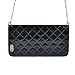 For iPhone 6 6S Plus 5.5 Black Wallet Purse Case, ICE FROG Stand Flip Magnetic Soft Slim PU Leather String Strape [Card Holders] Protective Women Handbag Purse Case Cover For iPhone 6 6S Plus 5.5 inch