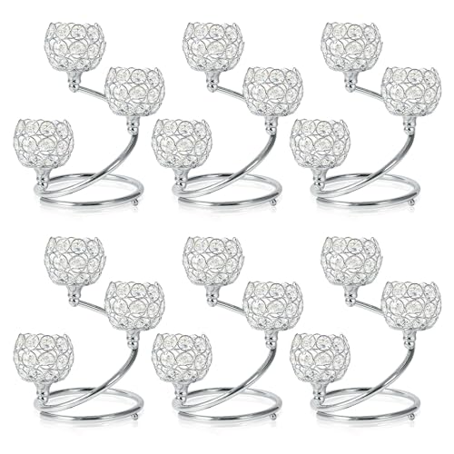 KEHAIL Metal Crystal Candle Holder