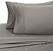 Amazon Brand – Pinzon 400-Thread-Count Egyptian Cotton Sateen Pleated Hem Sheet Set - King, Sterling