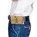GVN Off-Duty Concealed Double Speedloader Belt Pouch Case Universal Fits 22 Mag Thru 44 Mag FDE