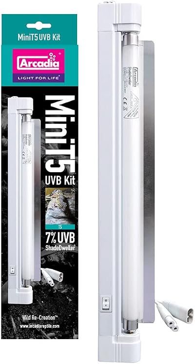 Arcadia ShadeDweller MiniT5 UVB Kit 8W 7% UVB Built In Reflector