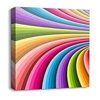 Canvas Wall Art Rainbow Canvas Prints Home Artwork Decoration for Living Room,Bedroom - 12x12 inches