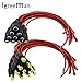 Igreeman 10 Pair DC Power Pigtail Male & Female Cable (Upgraded 18AWG) with 2.1mm x 5.5mm Connectors for Home Security Surveillance Camera Power Adapter and Party lighting Power Connection