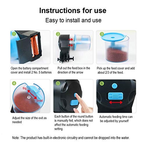 Brillistar Automatic Fish Feeder Fish Feeders For Aquariums Auto