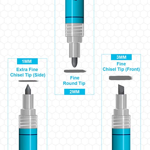 NADAMOO Grout Renew Pen Kit Smokey Gray 8 pcs with 8 Replacement Tips
