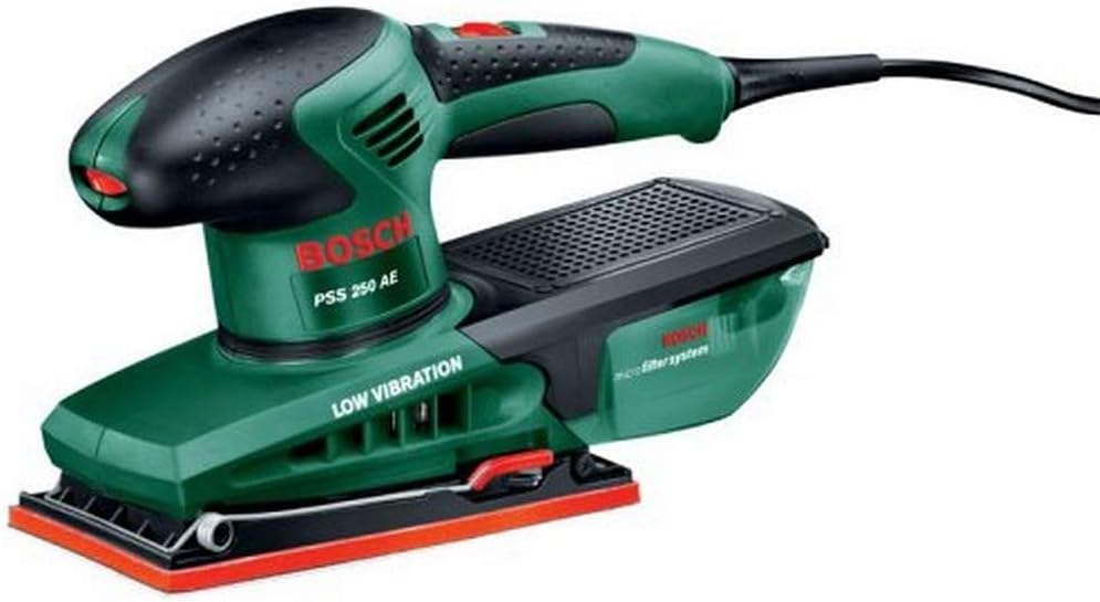 Bosch PSS 250 AE Lijadora en Maletín de Transporte, 250 W