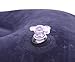 Ptatoms Outdoor Flocking Fabric Inflatable Pillow Cushion for Home Travelling Camping Rest (Dark Blue)