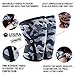 Mava Sports Pair of Knee Compression Sleeves Neoprene 7mm for Men & Women for Weightlifting, Cross Training WOD, Squats, Gym Workout, Powerlifting (Camo Grey, M)