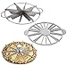 Round Cake Slice & Pie Slicer Marker Set, Winco Stainless Steel Pie Cutter 8 Cut + Plastic Double Sided Cake Marker 10-12 Slice + 10 Cut Aluminum Pie Slicers Marker Bundle