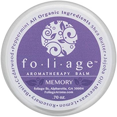 Aromatherapy Balm - Improves Memory - 100% Organic - Essential Oils of Lemon, Rosemary, Peppermint - Functional, Intoxicatingly Scented, Ultra-convenient, &amp; Travel Friendly