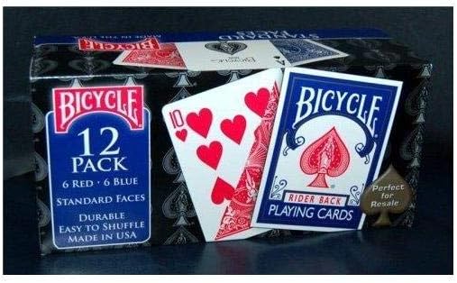 Bicycle Caja de Barajas Standard (6 Rojo / 6 Azul): Amazon.es: Juguetes y juegos