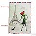 Coolrunner 1pcs Fashion Miss Love to Travel Passport Covers 3D Stereo Design Faux Leather ID Card Holders Stamp Envelope Passport Cases (Paris)