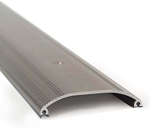 M-D Building Products 25734 M-D Ultra Low Dome All Purpose Top Threshold, 36 in L X 5/8 in W X 3-1/2 in H, Aluminum, x 3-1/2" W x, Satin Nickel