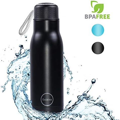 Insulated Vacuum Travel Mug, Keep Hot 24H & Cold 12H, Enisina Stainless Steel Insulated Travel Mug, Double Walled Insulated Water Bottle, BPA Free (500ML)