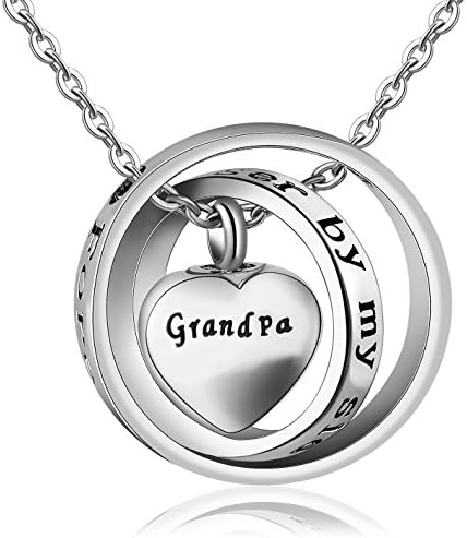 Locket Ashes urn necklace for mom&dad&Grandpa&grandma&uncle&aunt no longer by my side forever in my heart memorial keepsake jewelry