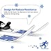 Odoland Kid's Beginner Snow Skis and Poles, Low-Resistant Ski Boards for Age 4 and Under, Lightweight, Sturdy and Safe, Blue