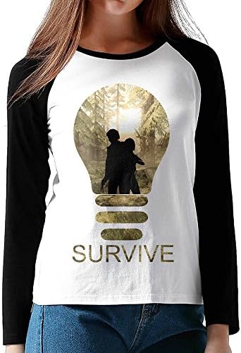 Cobuy Last of Us Joel Ellie Women's Crew Neck Raglan Long Sleeve T-Shirt
