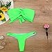 Leadmall Women Cutout Bandeau Swimsuit – Ladies Off Shoulder Twist Two Piece Bikini Set – Low Waist Beachwearthumb 3