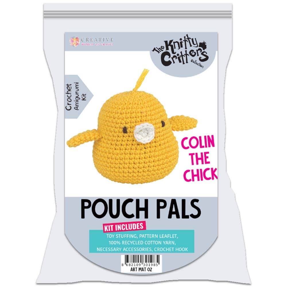 Knitty Critters The Pouch Pals - Colin The Chick