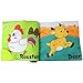 Coolplay Soft Cloth Book for Infant, Farm Animals Baby First Books Touch and Feel Toddler Activity Teether Rings Toy for Baby - Squeak, Rattle, Crinkle