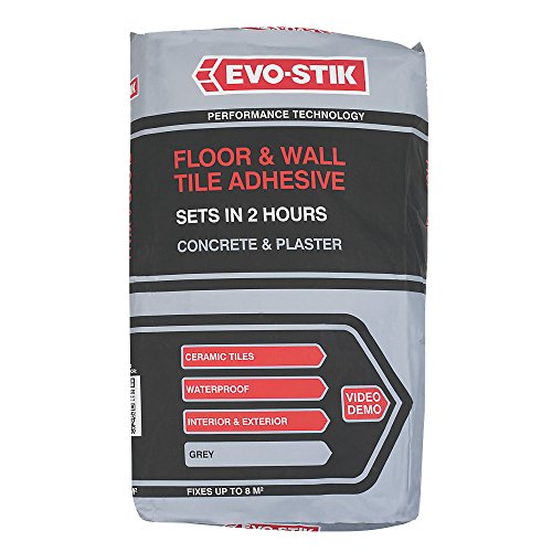 EVOSTIK Floor & Wall Tile Adhesive, For Wood, Concrete and Plaster, Waterproof, For Interior