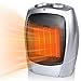 Moonflor 1500W Silver Radiant Space Heater, Electric, Indoor, Personal, Office/Home/Bedroom, 40°F-158°F, Tip-Over & Overheat Protection