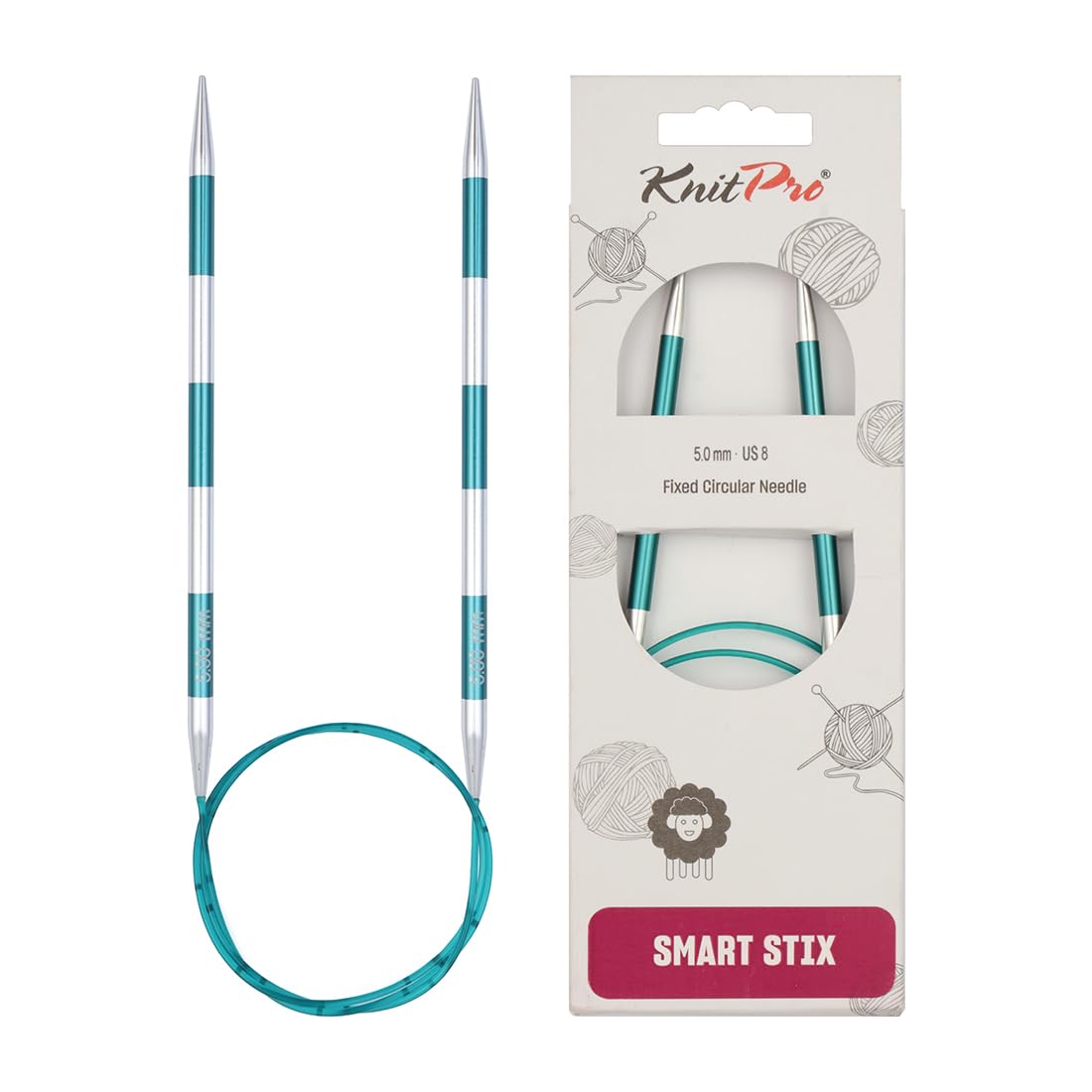 KnitPro Smartstix Fixed Circular Needles 32" (80cm) | 5.00mm