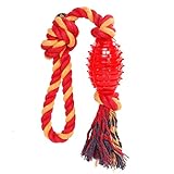Lifewit Dog Toys, Cotton Dental Teaser Rope Chew Teeth Cleanning Toy for dogs chewers Red