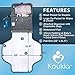 Koukla Portable Diaper Changing Pad, Travel Diaper Change Pad, Diaper Clutch, Dispenser and Disposable Bags