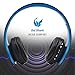 Old Shark® Foldable Bluetooth Over-Ear Headphone for Kids, On-Ear Wireless Headset for Adults Built-in Mic with 3.5mm Audio Cable Blue
