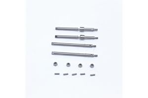 KingVal Replacement Stainless Steel Front and Rear Thickened RC Wheel Axle Drive Shaft RC Parts Compatible with Axial SCX24 AXI00001 AXI00002 AXI00004 AXI00006 AXI90081 C10 RC Crawler Car