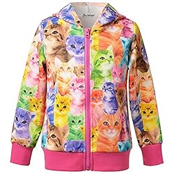 Jxstar Little Girls Cat Jacket Coat Long Sleeve