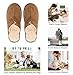 KISS GOLD(TM Womens Slipper, Slip-On House Slipper Cozy Fleece Bedroom Slippers Khaki