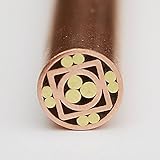 Whole Earth Supply Mosaic Pin Pins Knife Handle Custom Knives Blank Blades Brass Copper Steel for Hunting Knives (1/4