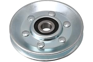 CNBTR Silver Iron Cable Pulley Wheel 10x73x11mm Wheel Bearing Idler Pulley Load-Bearing 215KG for Gym Equipment Garage Door O